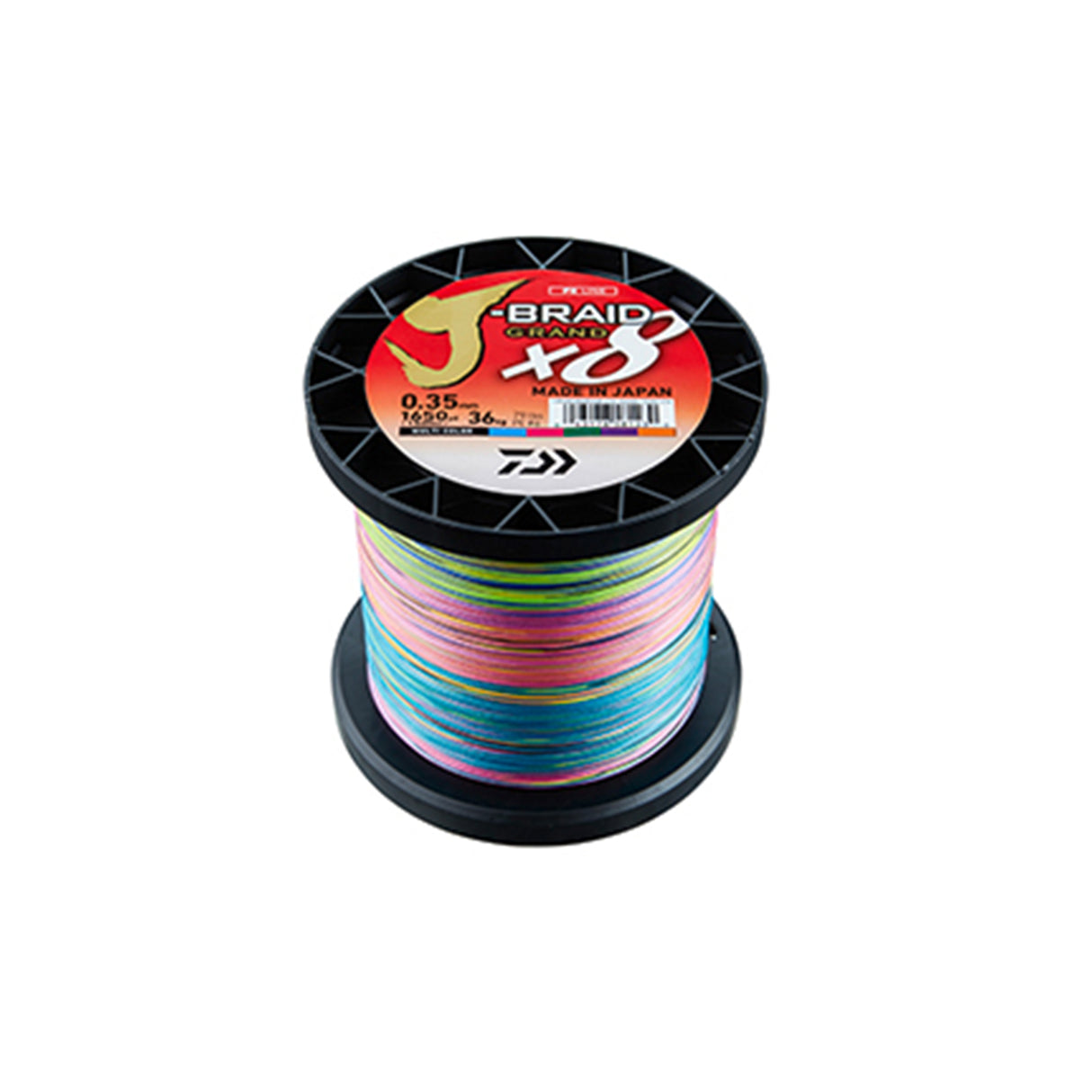 DAIWA J BRAID GRAND X8 0.28mm 1500m Multi color 58LB